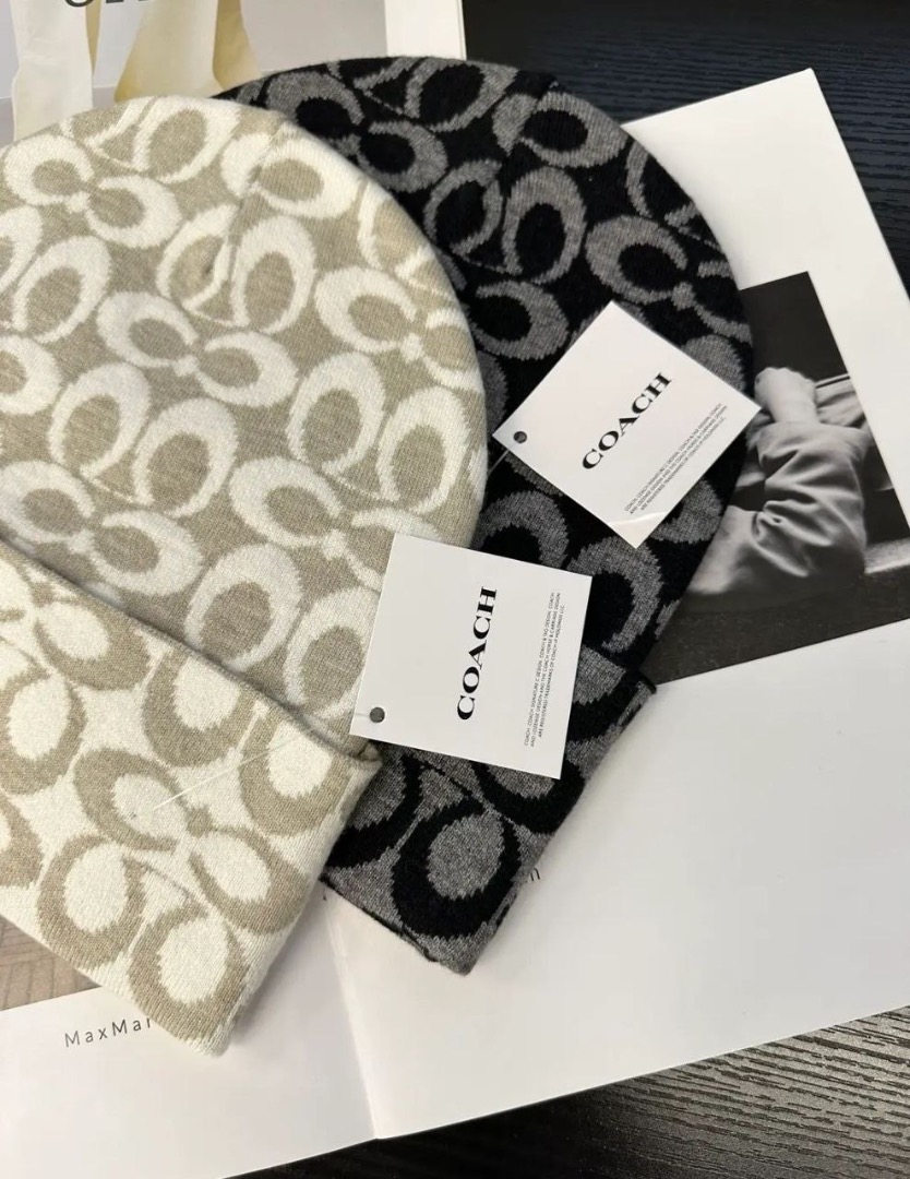 Coach beanie and scarf top