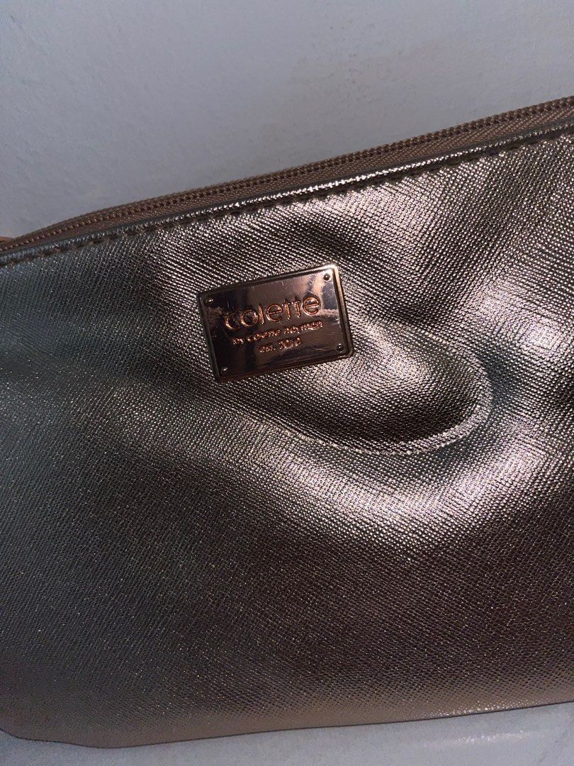 Colette rose cheap gold clutch