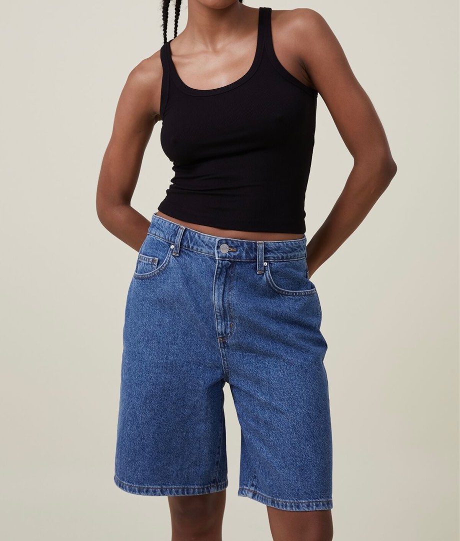 Cotton on super baggy jorts denim shorts, Women's Fashion, Bottoms ...