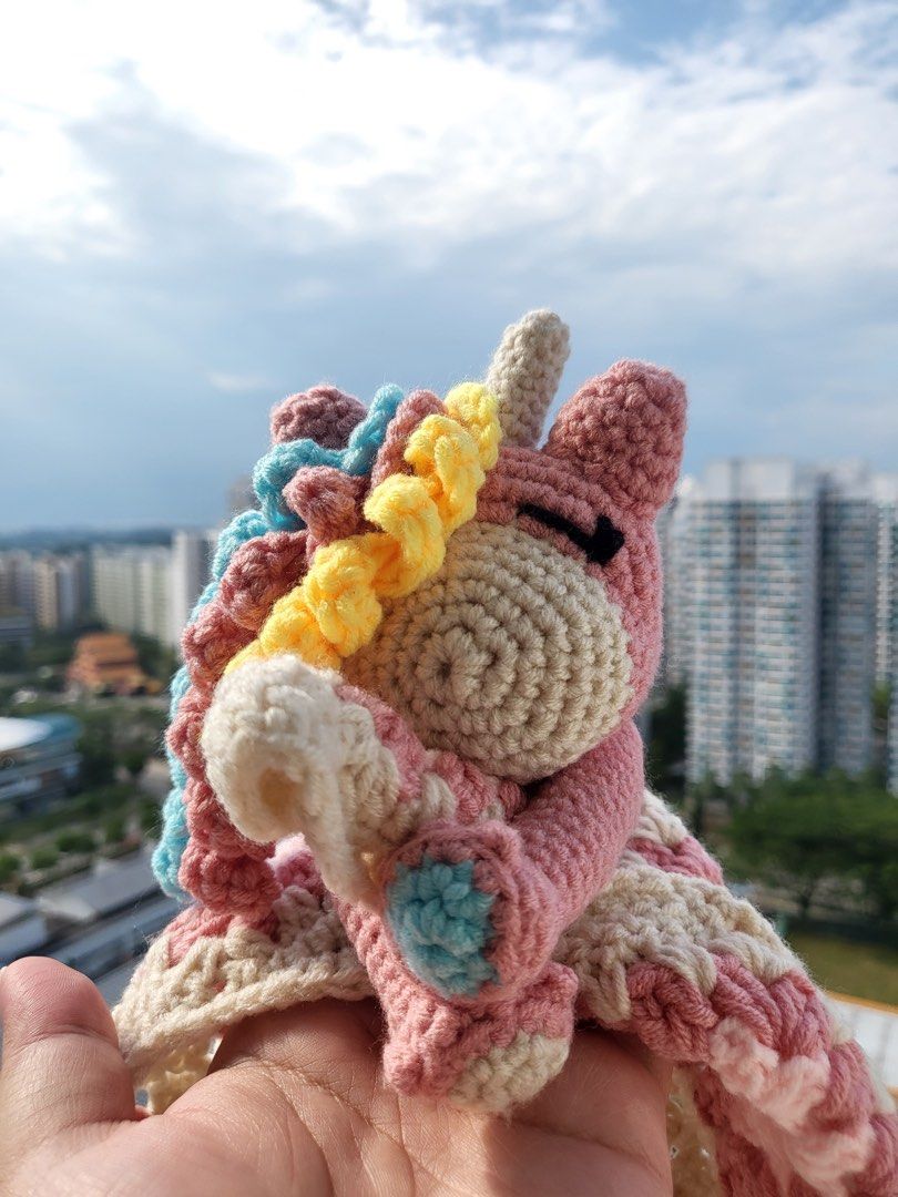Unicorn baby blanket sales crochet