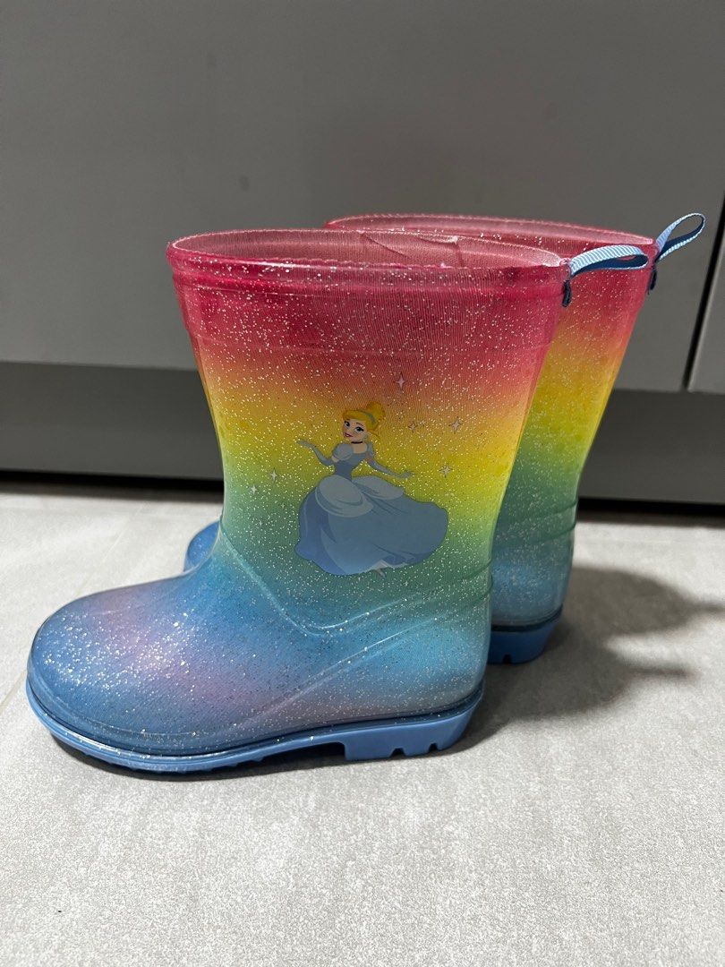 Disney Princess Cinderella Rainboots Babies Kids Babies Kids Fashion on Carousell