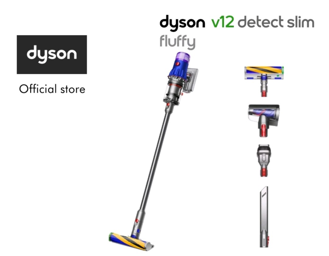 Dyson V12 Detect Slim Fluffy Cordless Vaccum Cleaner Warranty till