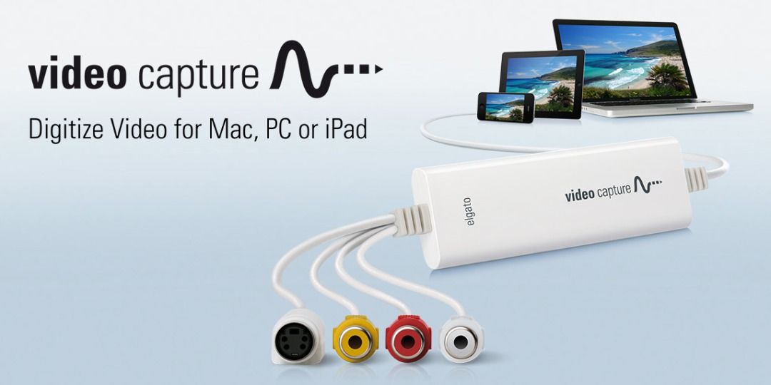 Elgato Video Capture – USB 2.0 Capture Card Device (Item Code 683) (Category: Cables & Adaptors) located in Marikina City. Submitted by skowshop (Listing ID 1264393959, Image 2). Description: Brand Elgato Hardware Interface USB 2.0 Video Capture Resolution 480p Operating System ios Platform No Operating System About this item: Digitize video from a VCR, camcorder or other analogue video source for your Mac, PC, and iPad Easy-to-use software guide