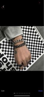 Louis Vuitton® Digit Bracelet Graphite. Size 21