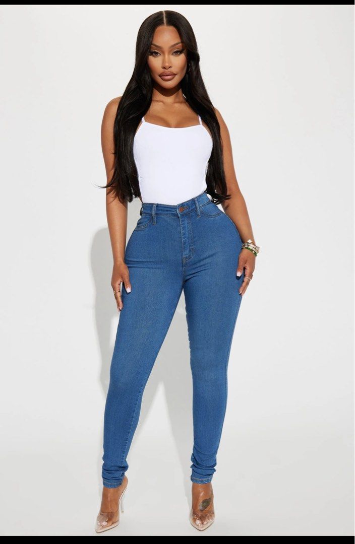 Cheap skinny hot sale high waisted jeans
