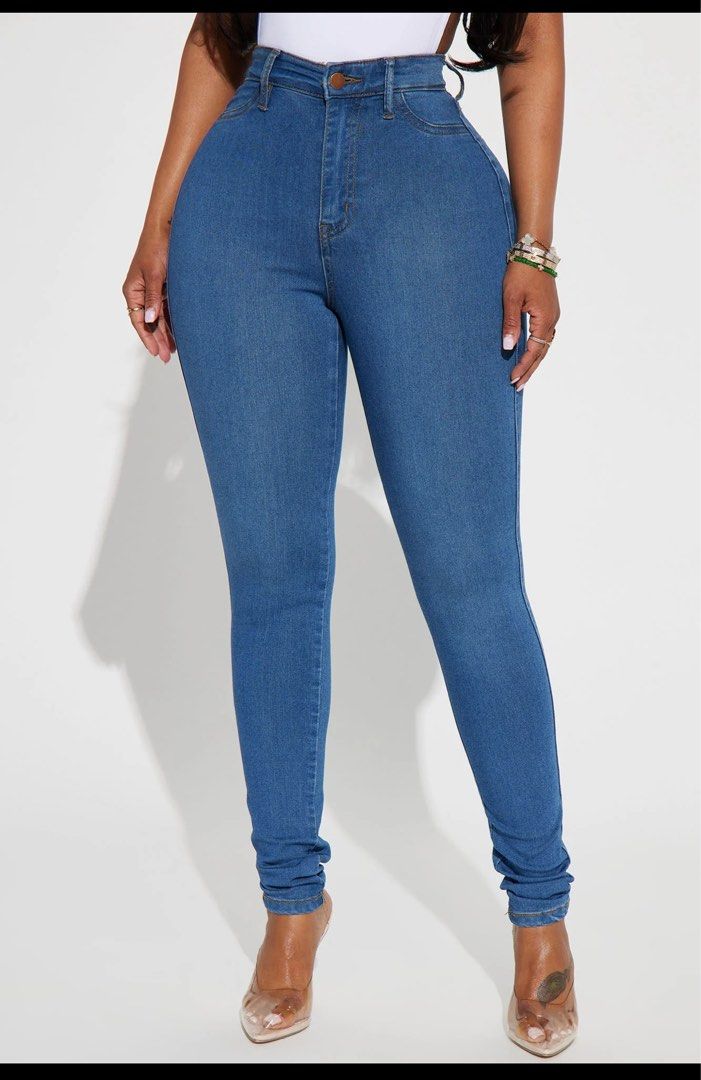 Classic high waist skinny jeans sales