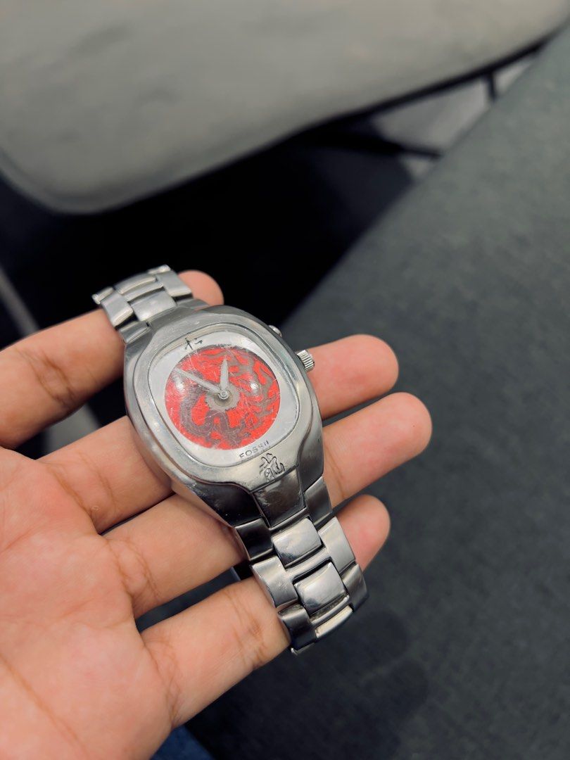 Fossil big tic dragon watch sale
