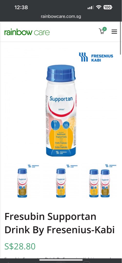 Fresubin Protein Energy Drink (Tropical Fruits 200ml), Health & Nutrition, Health Supplements