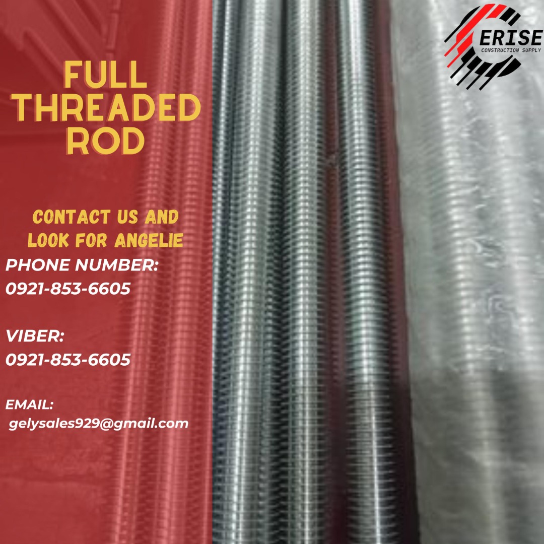 FULL THREADED ROD WITH NUT AND WASHER, Commercial & Industrial ...