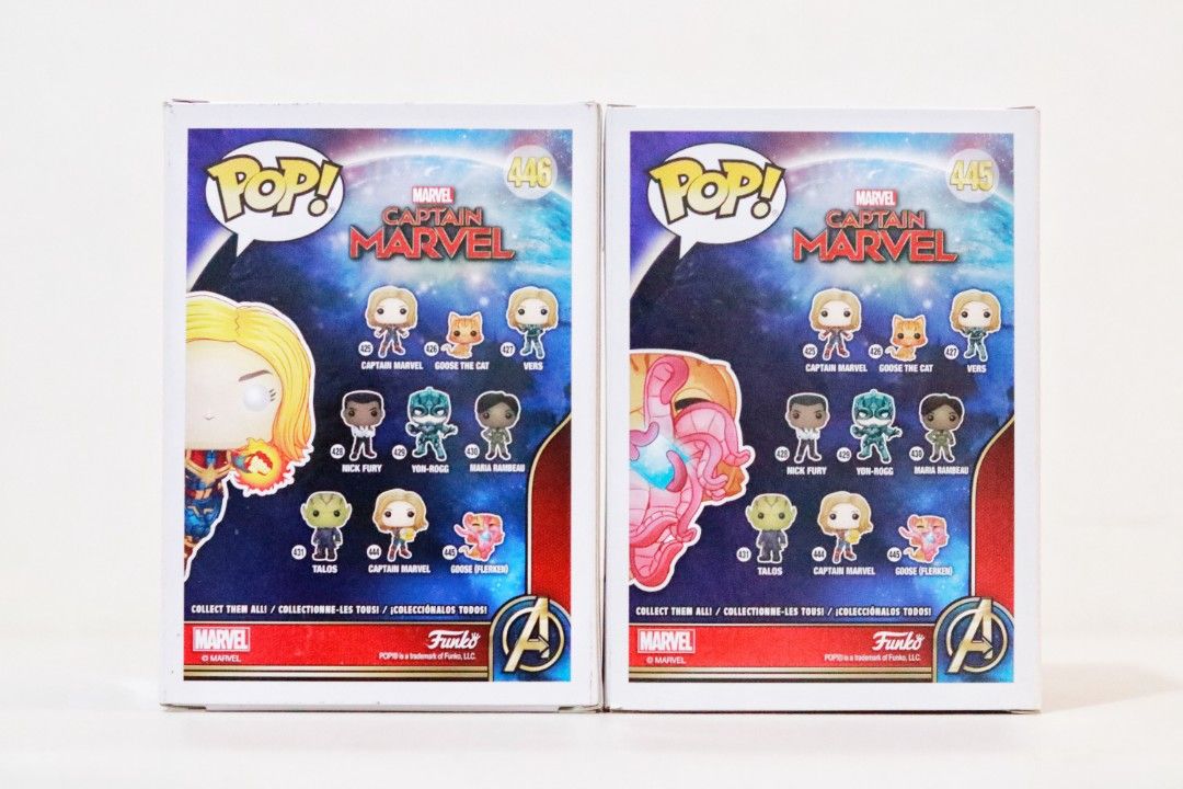 Funko Pop Captain Marvel MCC Goose CHASE Set Hobbies Toys