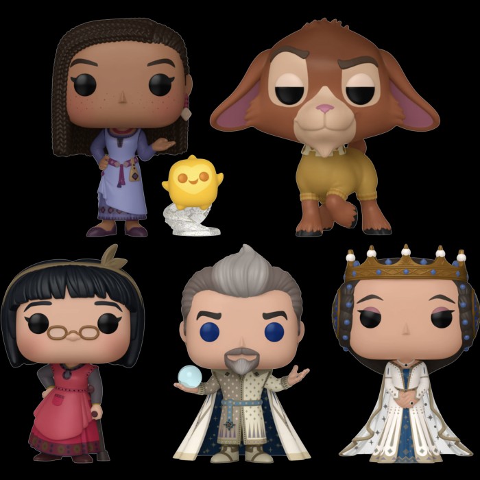 Funko Pop! Wish (2023) - Asha with Star #1390/Dahlia #1391/King Magnifico  #1392/Queen Amaya #1393/Valentino #1394, Hobbies & Toys, Toys & Games on  Carousell