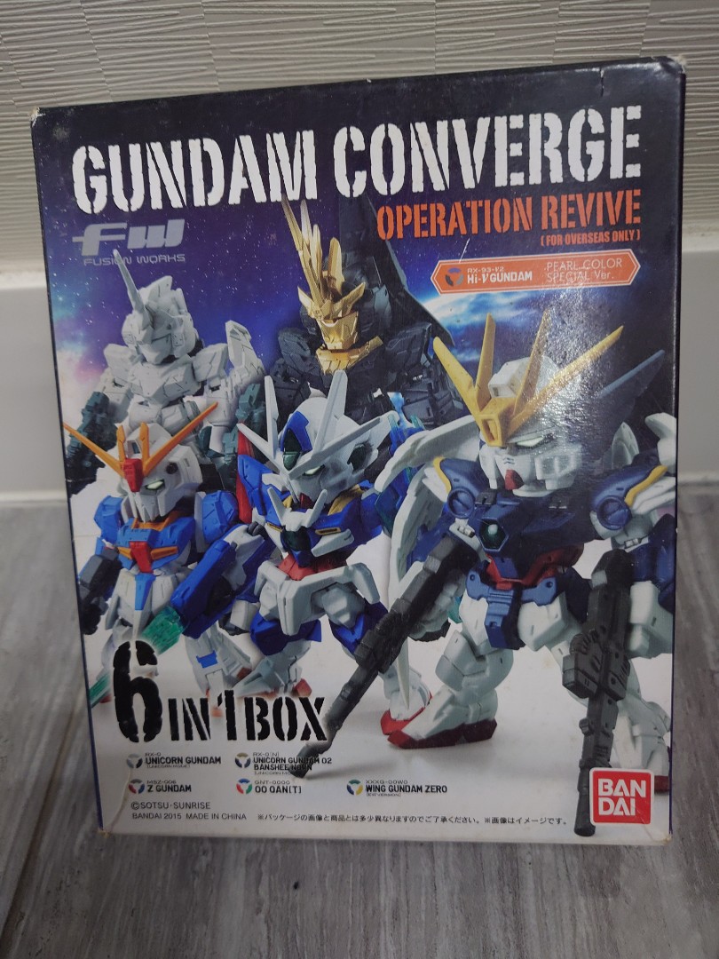 全新FW Gundam Converge Operation Revive 6 in 1 Box Hi-Nu Wing Zero