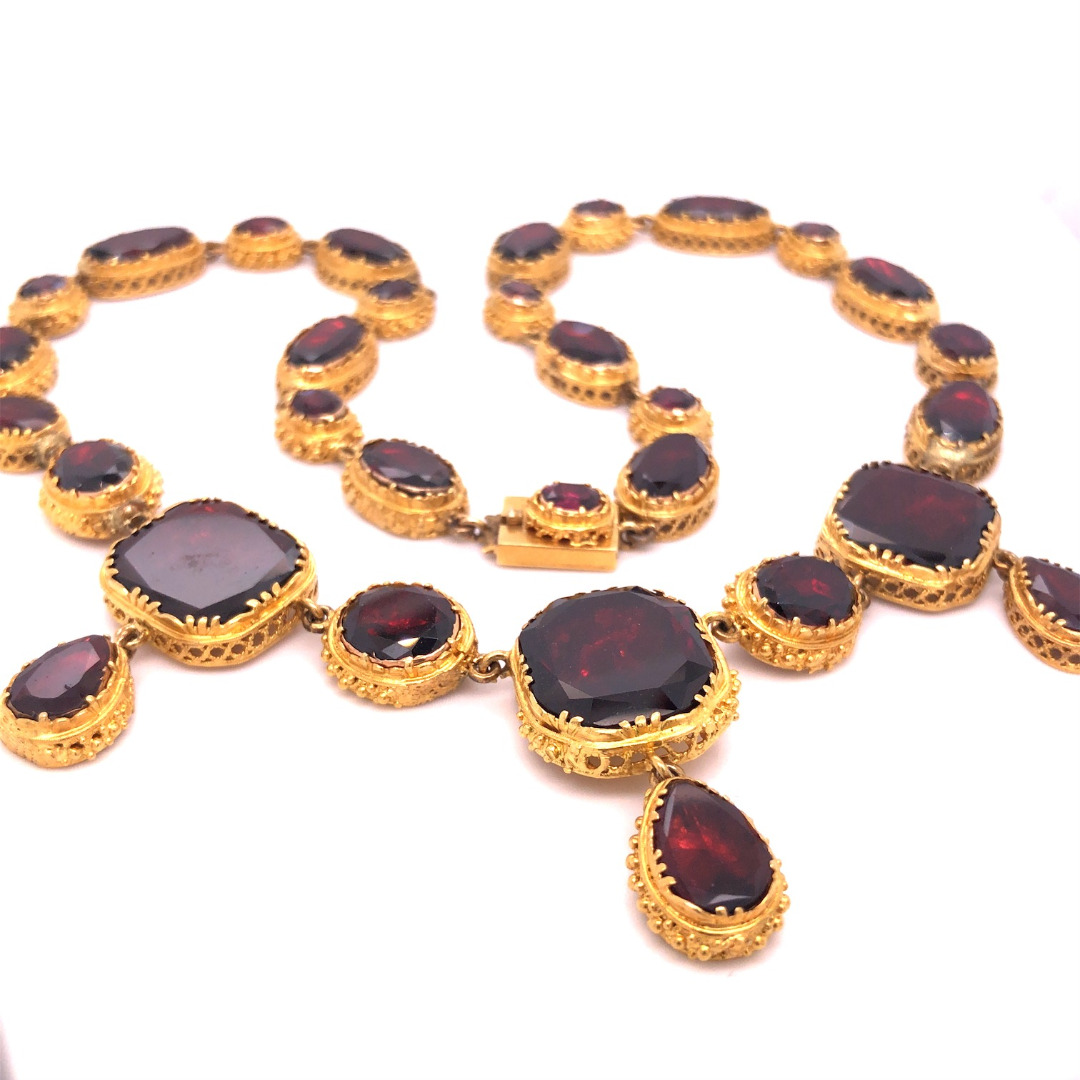 Garnet necklace hotsell