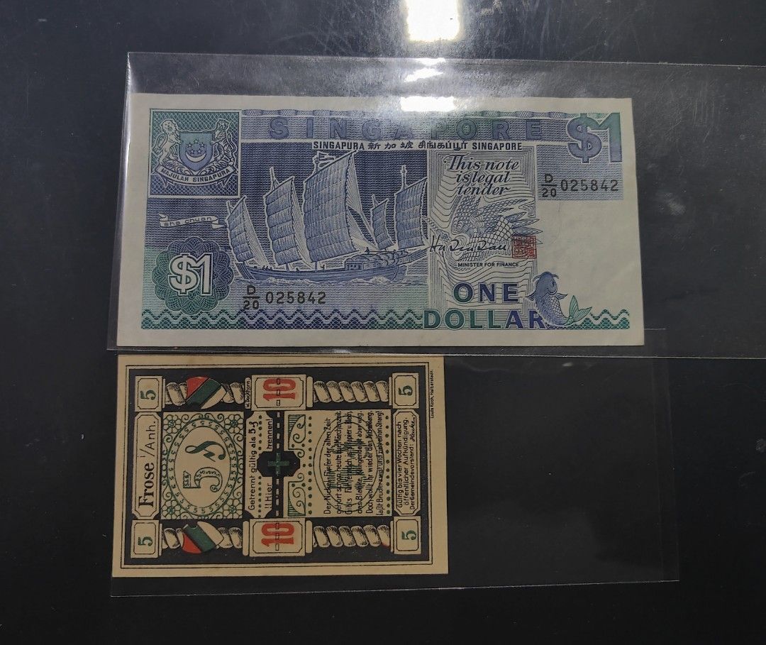 Germany Notgeld 1921 10 Pfennig Frose Banknote Currency AU/UNC