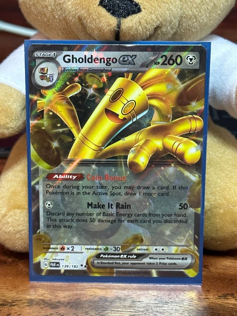 Gholdengo ex - 139/182 Double Rare Pokemon Paradox Rift Card TCG