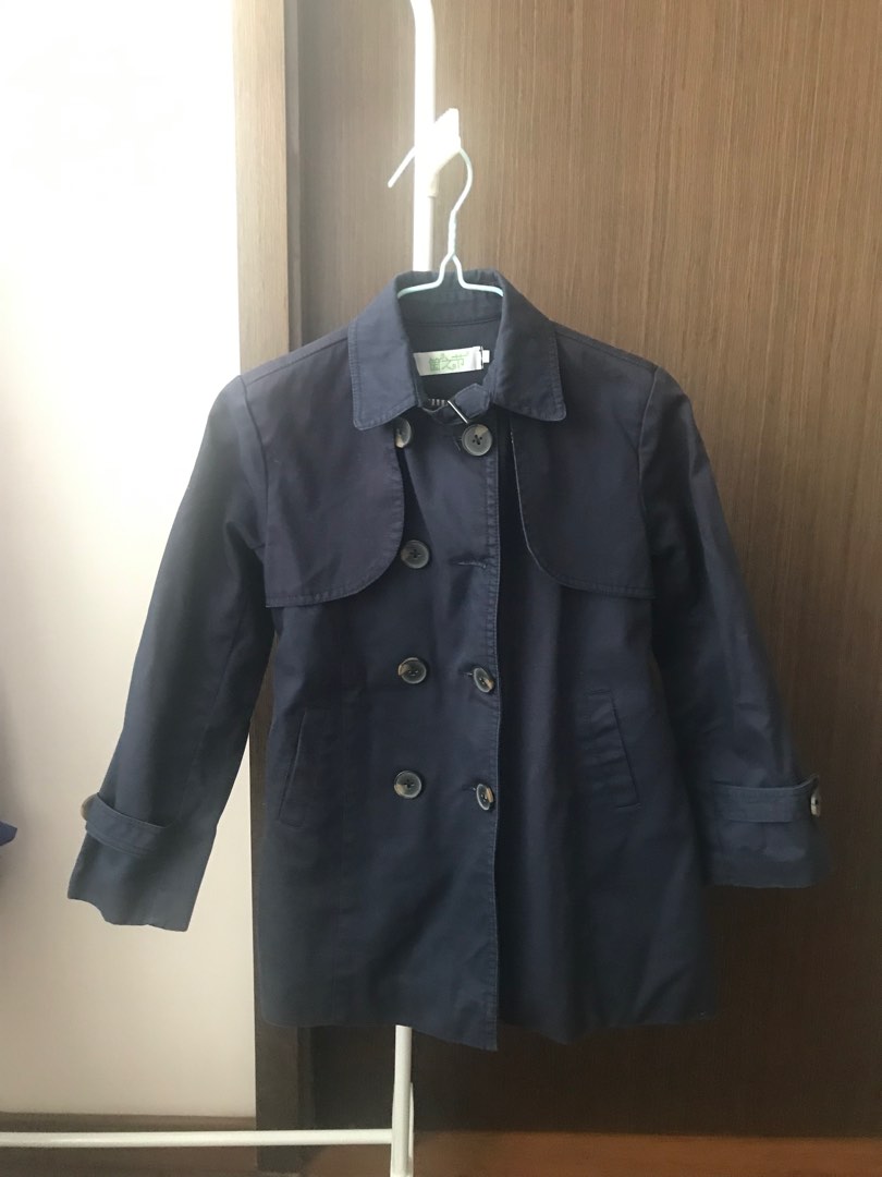 girl s blue trenchcoat Babies Kids Babies Kids Fashion on