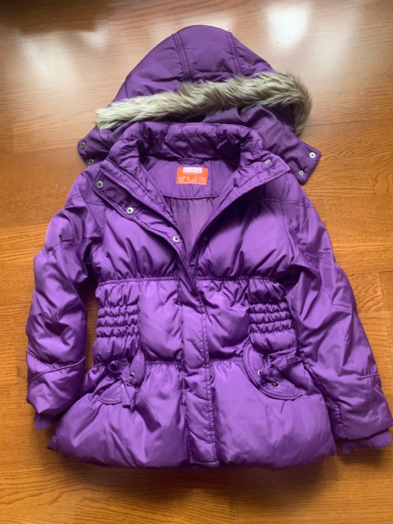 Girls Down Winter Jacket, Babies & Kids, Babies & Kids Fashion on Carousell