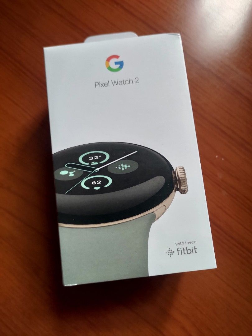 Google Pixel Watch 2 (Champagne Gold Aluminium Case / Hazel Active