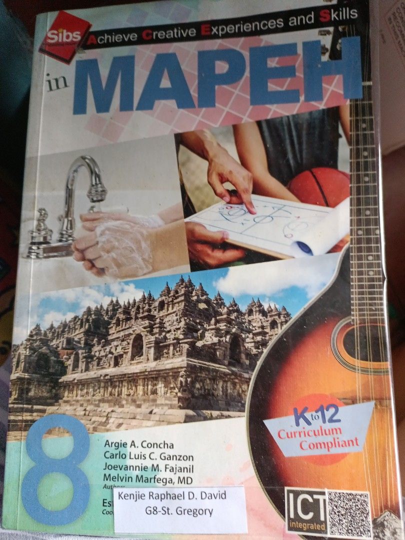 Grade 8 (Category: Textbooks) located in Las Pinas. Submitted by suzidee (Listing ID 1264315927, Image 2). Description: TAKE ALL! GOOD AS NEW! GRADE 8 TEXTBOOKS! RELIGION BOOK CALL TO DISCOVER OUR CHRISTIAN ROOTS-SIBS PAGPAPAKATAO- PHOENIX MAPEH- SIBS.
