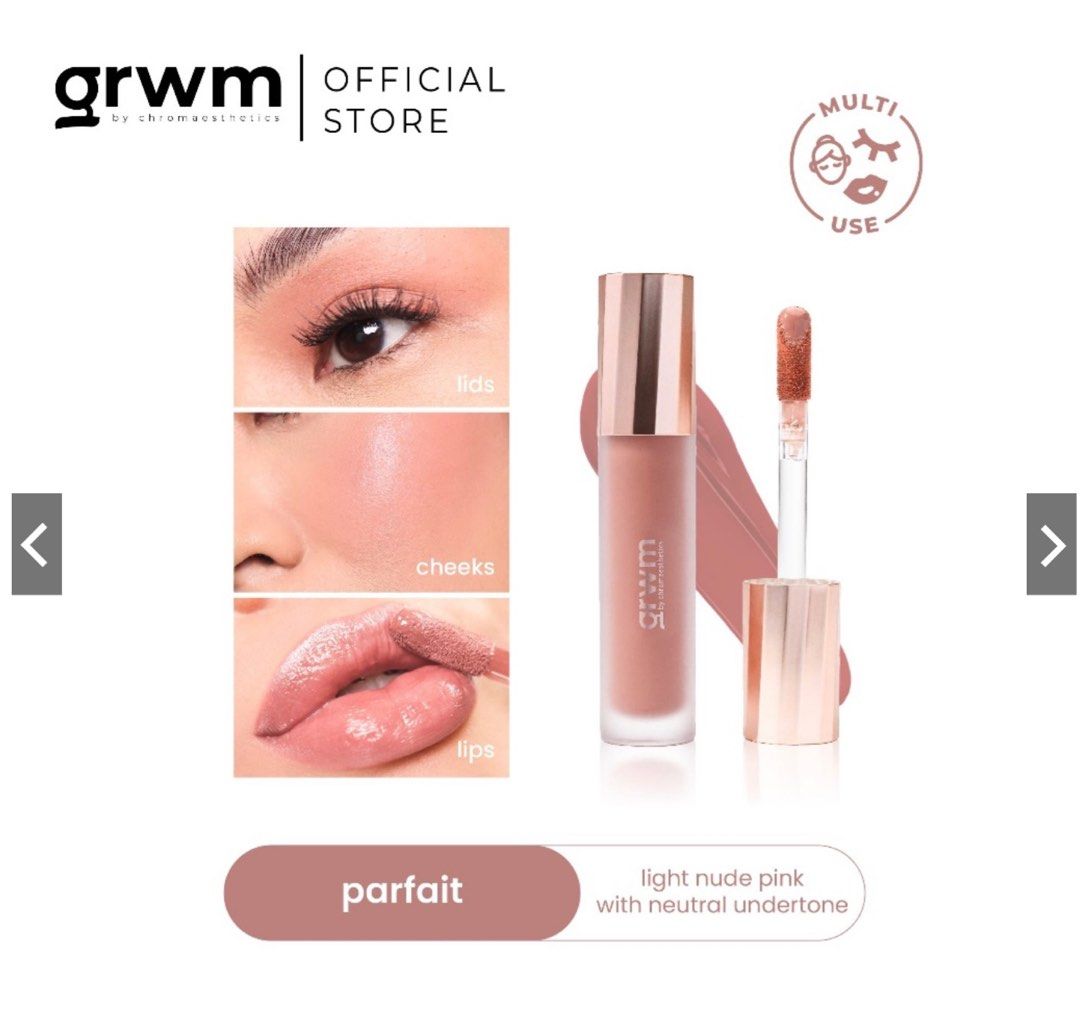 GRWM milk tint (shade: parfait) (Category: Makeup) located in Cabanatuan. Submitted by namier.ph (Listing ID 1264371969, Image 1). Description: swatched twice only rfs: it does not suit my skin tone can also be swapped with other shade.