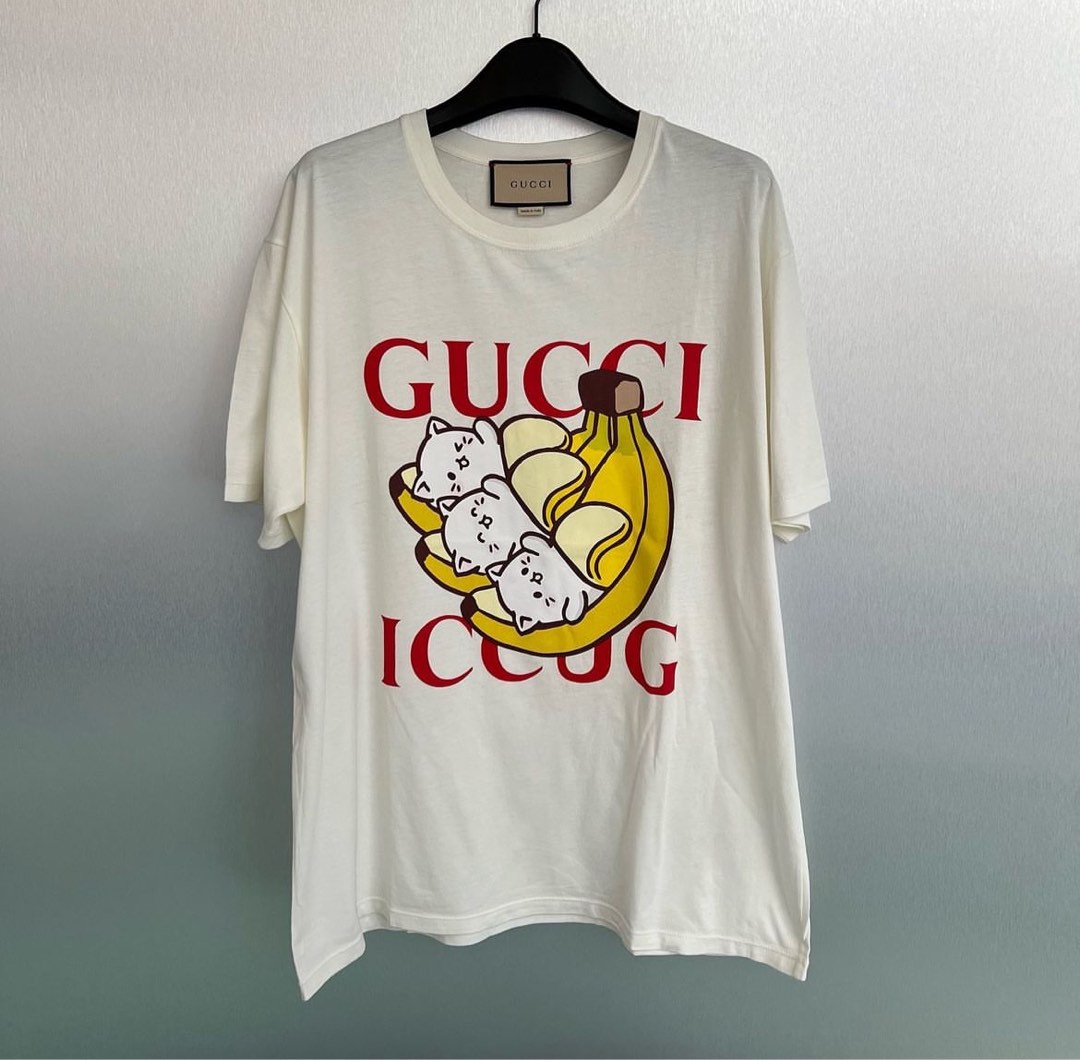 Gucci Banana Tee Offwhite, Women's Fashion, Tops, Other Tops on Carousell