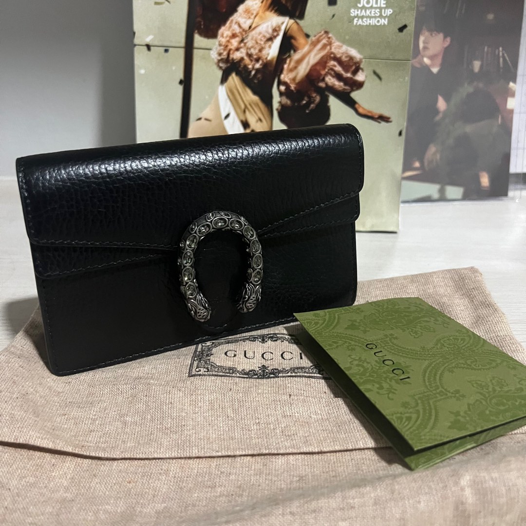 Gucci dionysus wallet on chain black deals