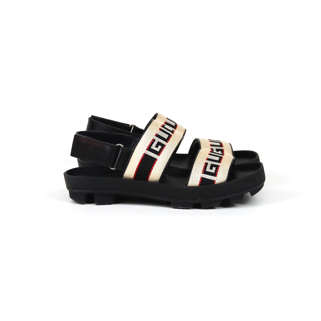 Gucci stripe strap sandal sales