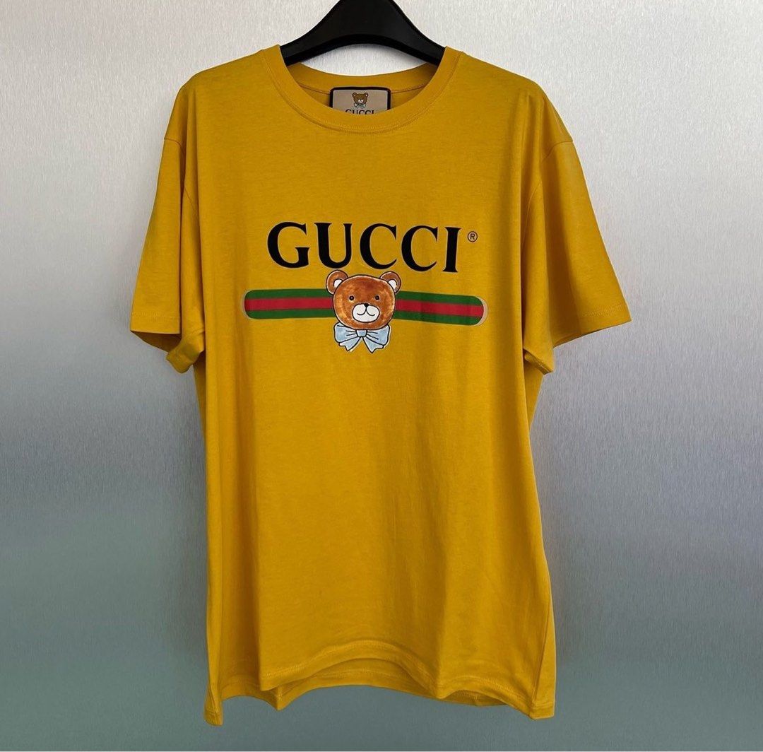Gucci t shirt yellow hotsell