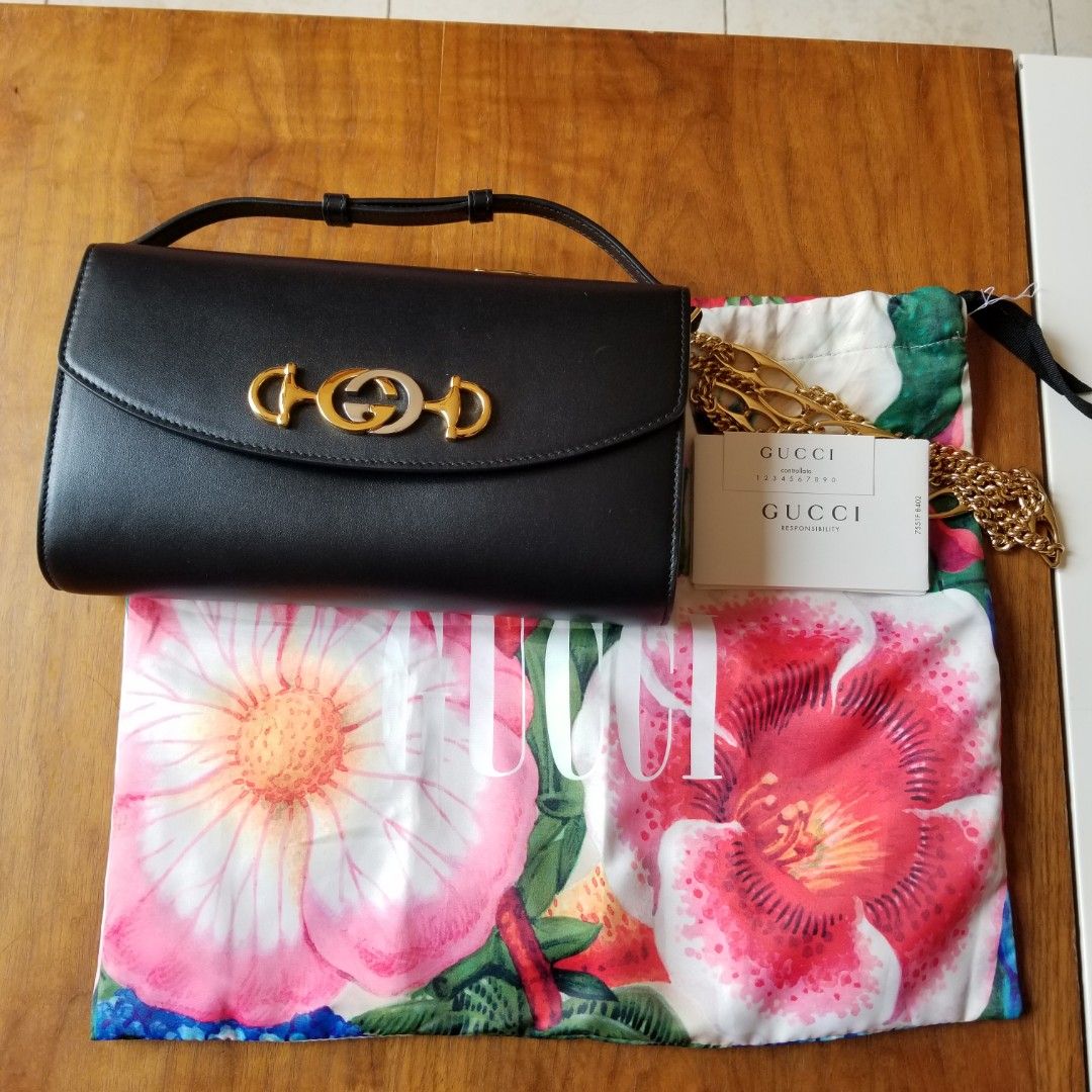 Gucci Zumi smooth leather bag, 名牌, 手袋及銀包- Carousell