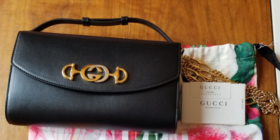 Gucci Zumi smooth leather bag, 名牌, 手袋及銀包- Carousell