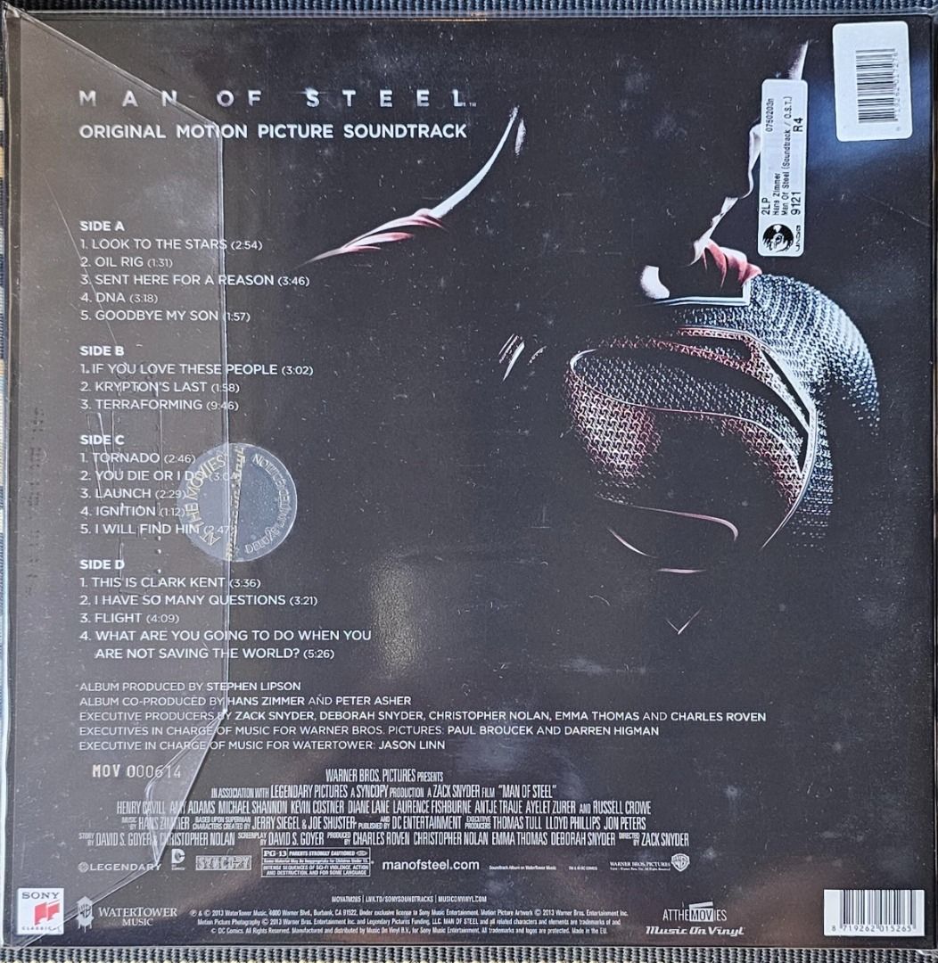 Hans Zimmer - man of steel o.s.t. (ltd blue 180g 2lp)