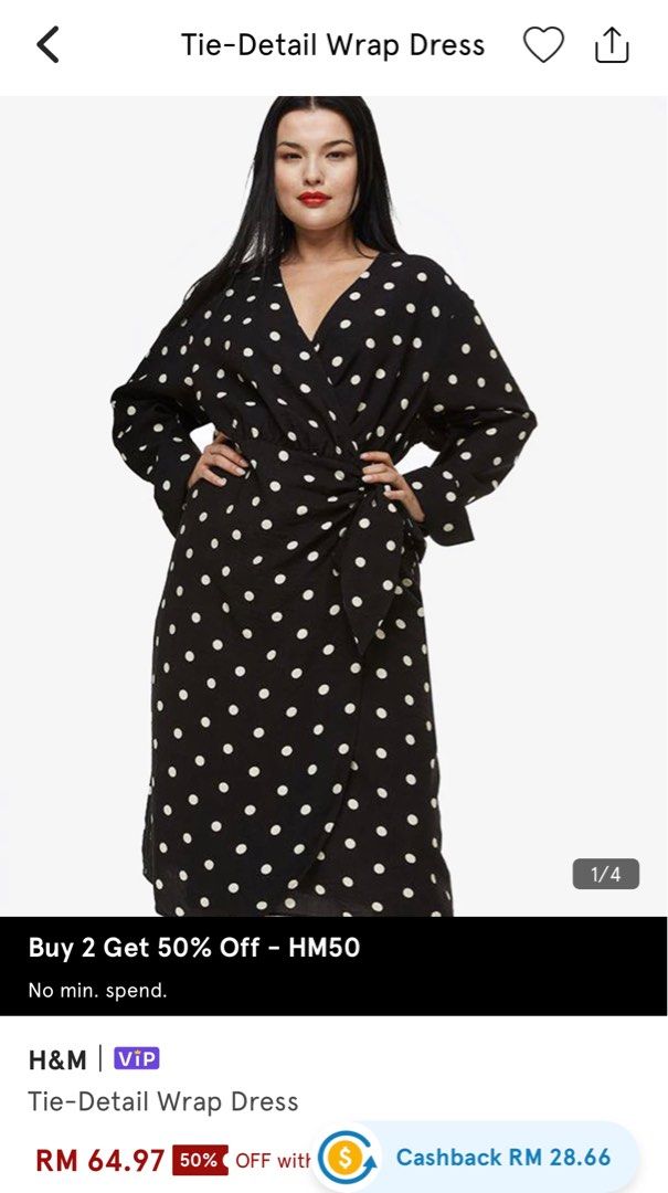 Wrap dress h and m hotsell