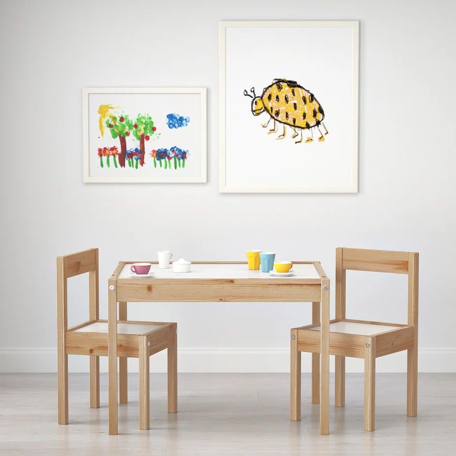 Ikea baby table and chairs hotsell