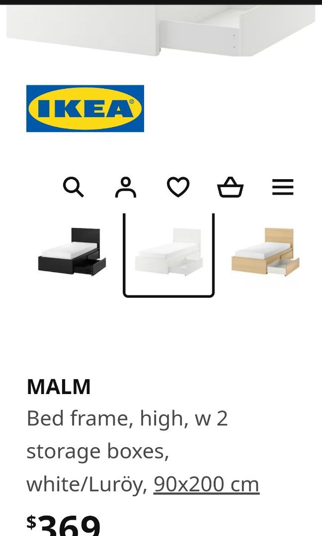 Ikea malm bed with online 2 drawers instructions