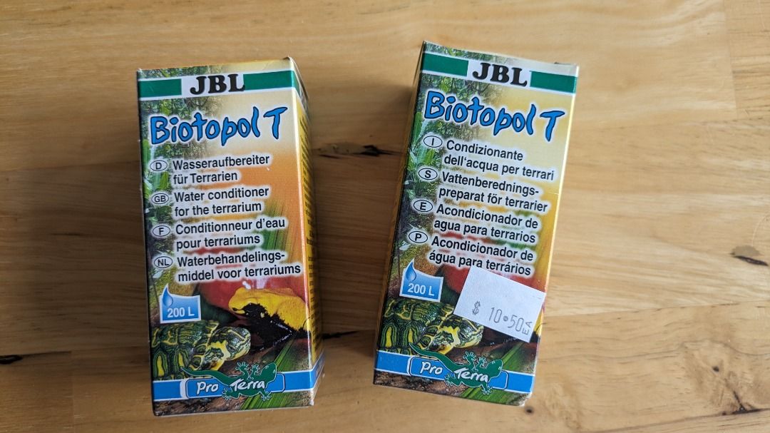 JBL Biotopol T - Anti chlorine for turtles (2 bottles@$10), Pet