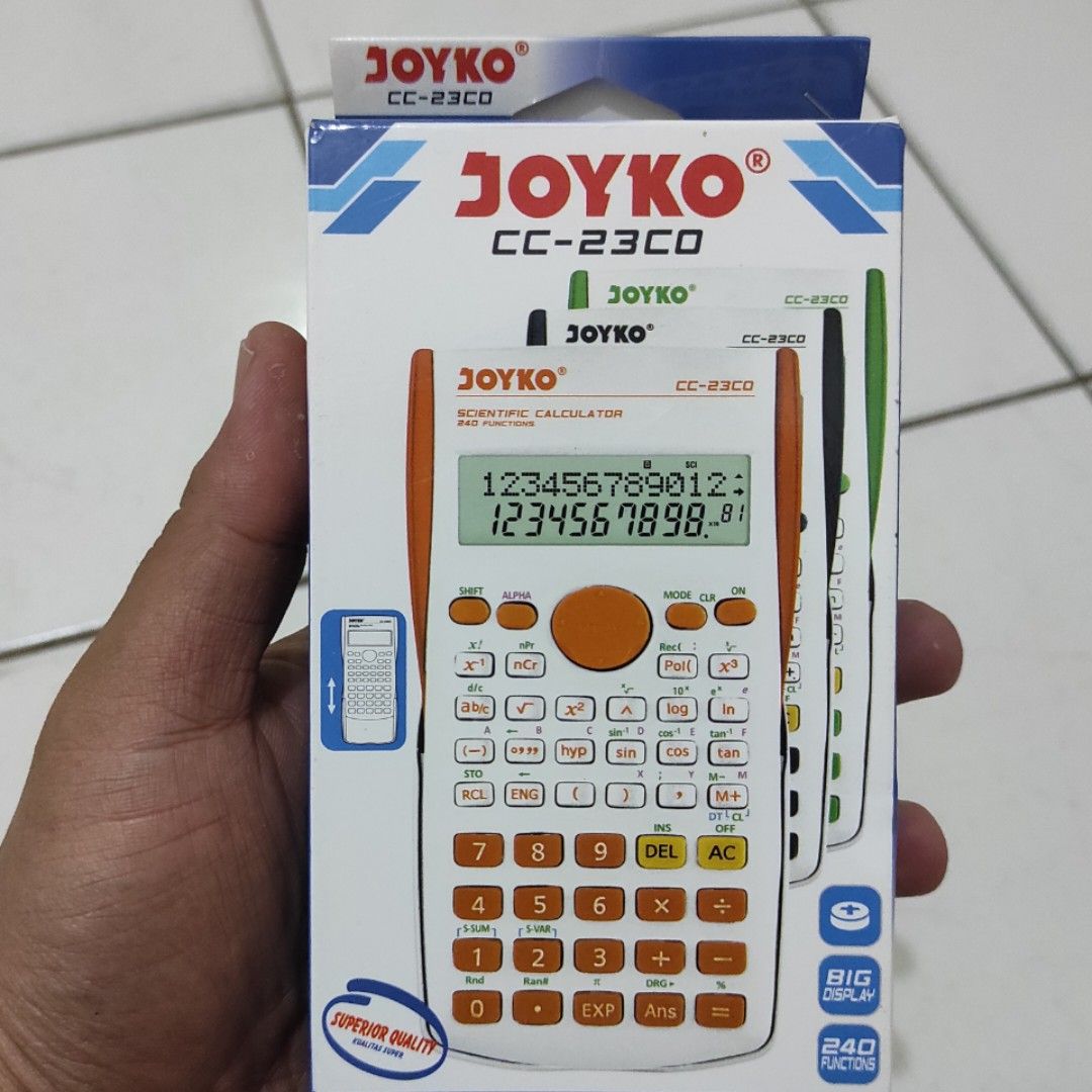 Kalkulator Sains Merk Joyko, Buku & Alat Tulis, Alat Tulis di Carousell