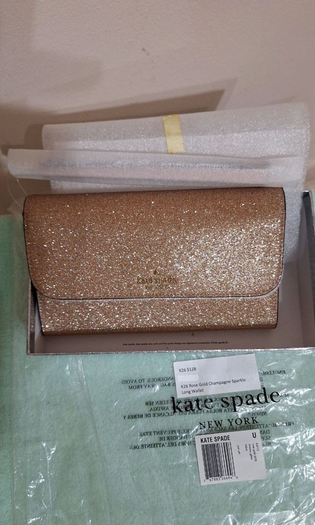 Kate Spade Gold Champagne Long Wallet