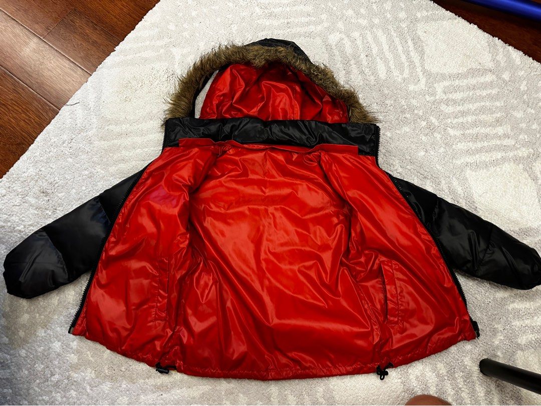 Kids Winter Puffer Jacket with Detachable Hood Men s Fashion