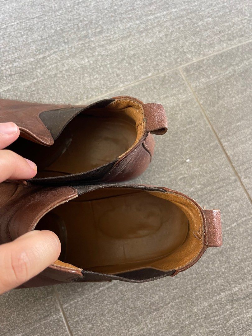 Low cut leather ankle boots cheap