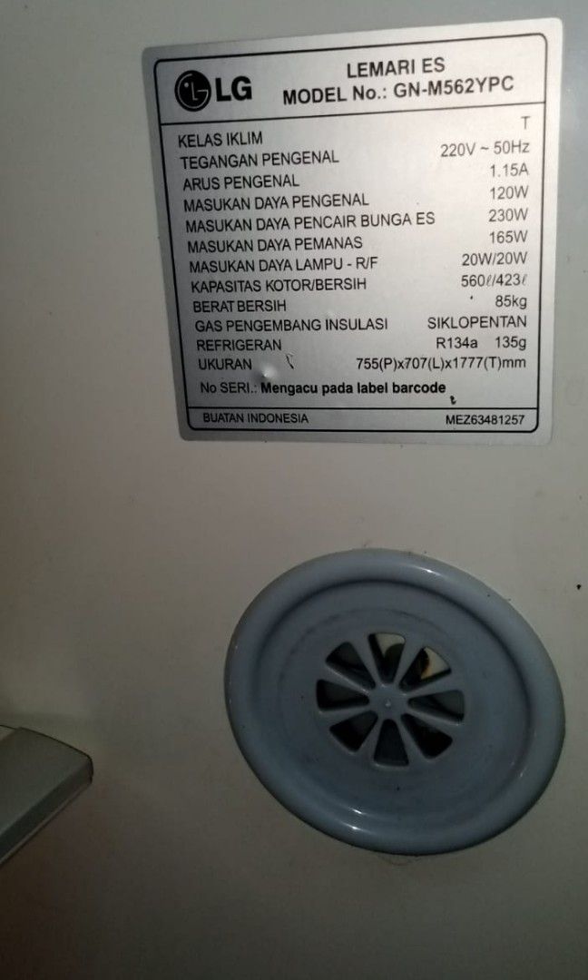 Kulkas LG 2 pintu jumbo, Perabotan Rumah di Carousell