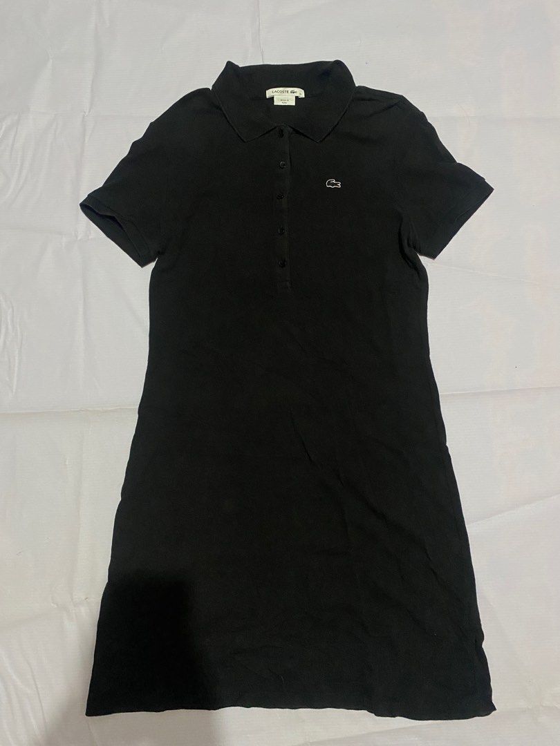 Lacoste black dress deals