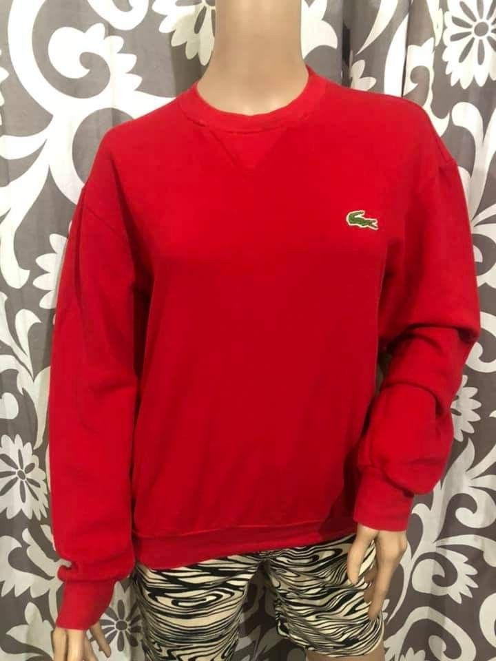 Lacoste red sweater top