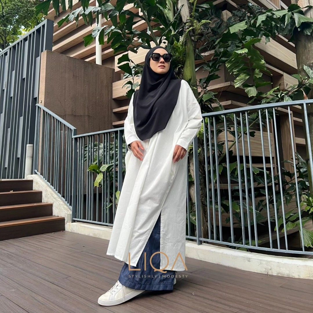 Long sales tunic muslimah