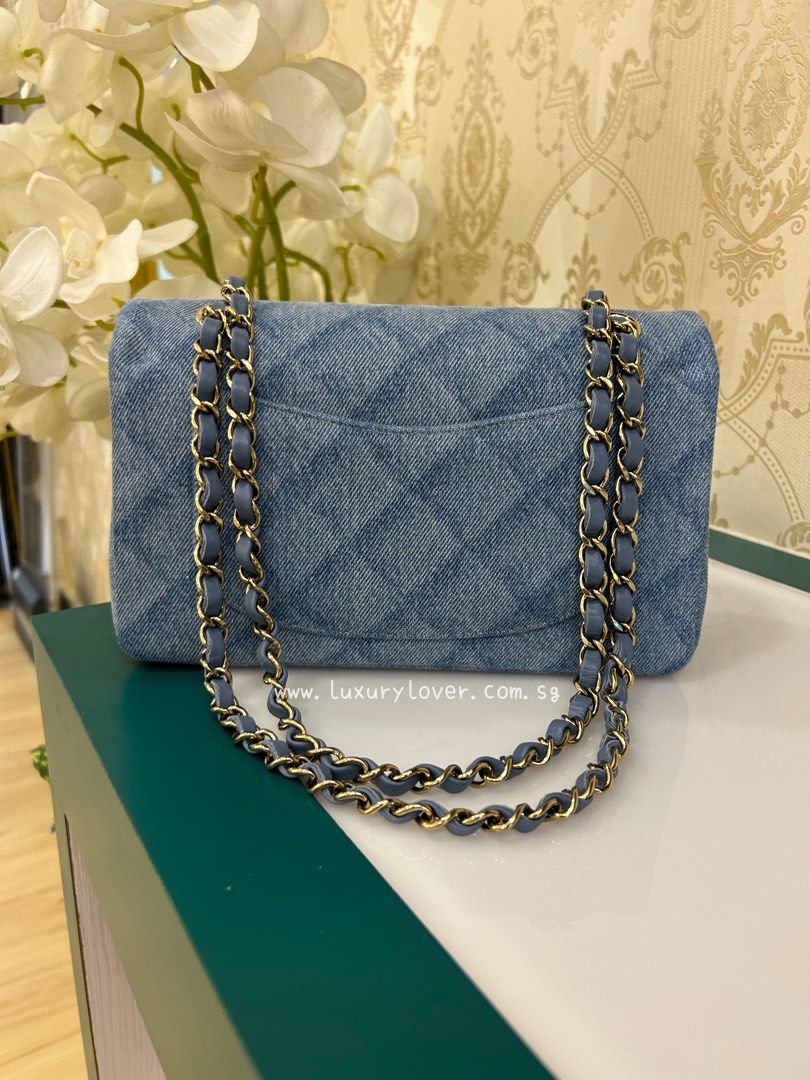 Chanel classic sales flap denim