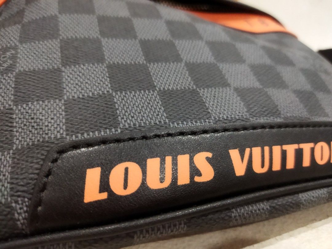 Louis Vuitton Discovery Bumbag Damier Cobalt Race Blue Orange in