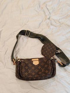 Authentic Louis Vuitton Empreinte Double Zip Pochette M63916 LV