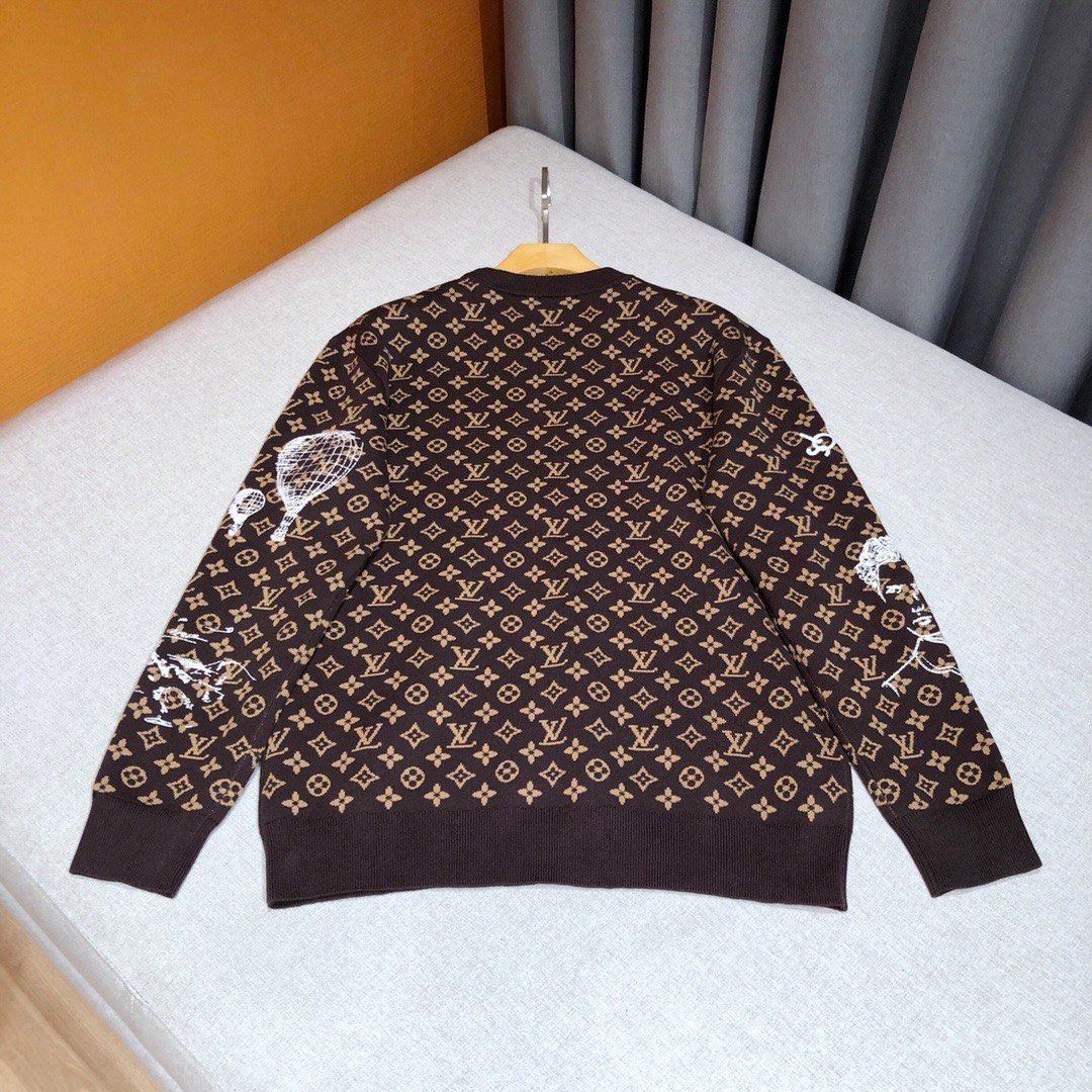 LV Tiger Intarsia pullover, Men's Fashion, Coats, Jackets and Outerwear on  Carousell