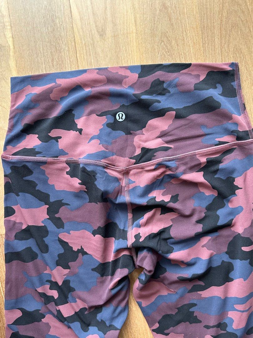 Lululemon Align camo leggings tights Asia Fit XL, Women's Fashion