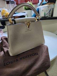 Nude Taurillon Leather Capucines BB Bag w/Python Handle and GHW- ON LA
