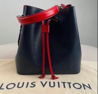 3D model Louis Vuitton Neonoe MM Bag Monogram Empreinte Cream Leather VR /  AR / low-poly